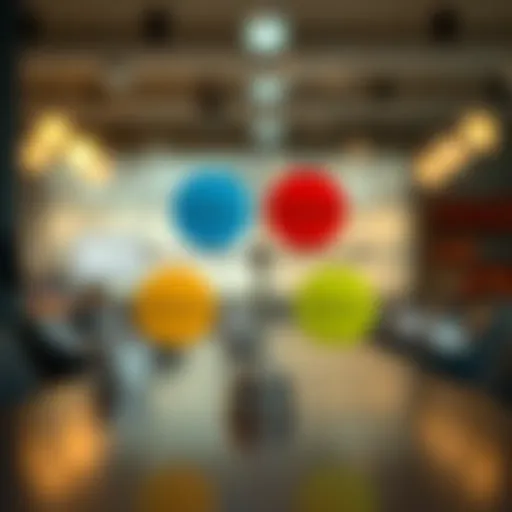 Visual representation of the five competitive forces