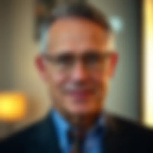 Portrait of a distinguished financial advisor