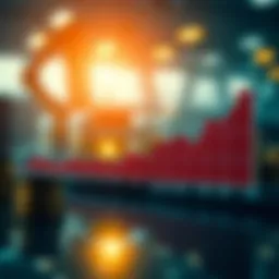 Graph illustrating commodity price fluctuations over time