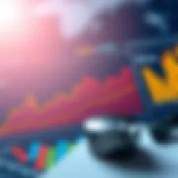 An analytical graph showcasing market trends