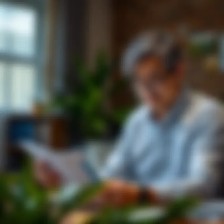 Evaluating Life Insurance Policy An individual evaluating their life insurance policy