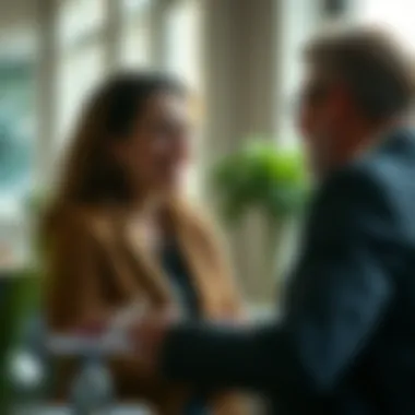 Building Trust with Clients A trust-building moment between an agent and a client, emphasizing relationship development.