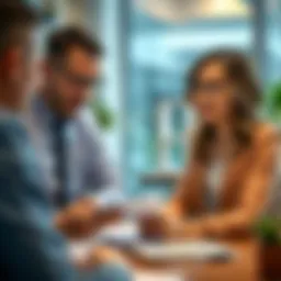 A financial planner reviewing home buying budgets