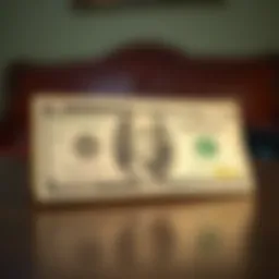 Historical representation of the five hundred dollar bill