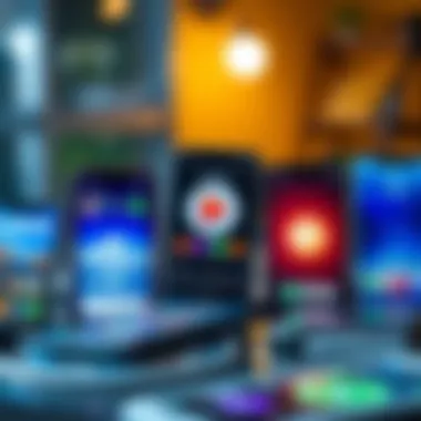 Exploring Various Categories of Money-Making Applications Diverse money-making app categories displayed