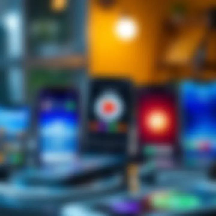 Exploring Various Categories of Money-Making Applications Diverse money-making app categories displayed