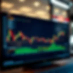Stock market analysis with charts and graphs