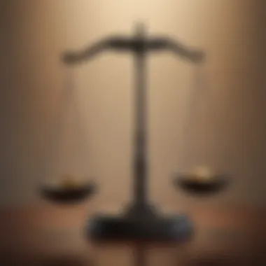 Symbol of Balance in Debt Management A balanced scale symbolizing debt management