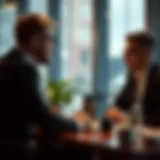Financial advisor discussing strategies with clients
