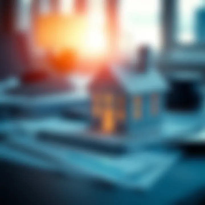 Understanding Mortgage Documentation An abstract representation of a house with financial documents