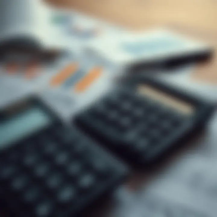 Financial Analysis: The Backbone of Real Estate Investment A detailed financial calculator and documents showcasing investment analysis