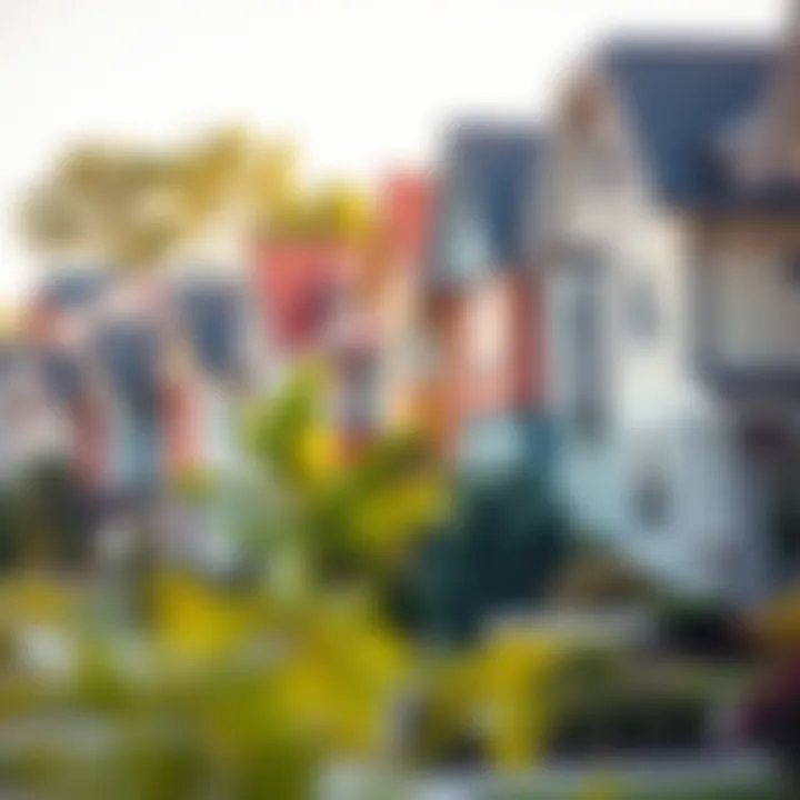 Residential Neighborhood: Community and Investment Opportunities A vibrant residential neighborhood illustrating community aspects of real estate