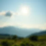 A serene landscape representing financial stability