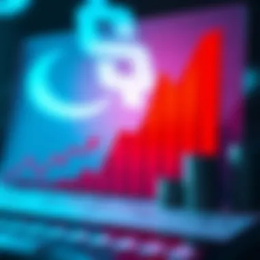 A vibrant graph showcasing growth in savings