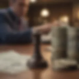 Conceptual illustration of options trading