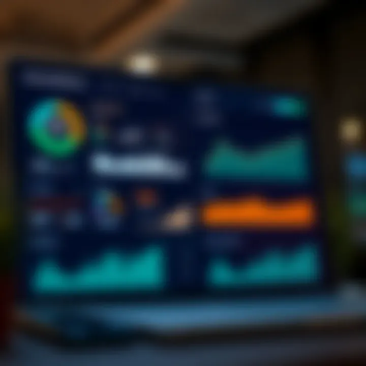 Financial Metrics Dashboard Dashboard displaying key financial metrics