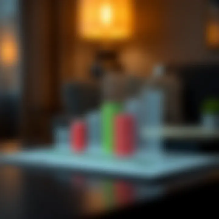 Visual representation of credit utilization impact