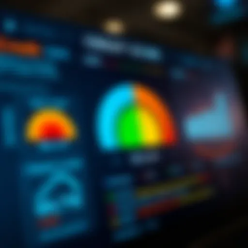Visual representation of credit score metrics