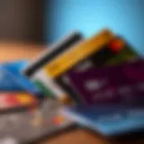 Visual representation of various credit card types