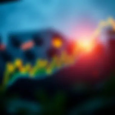 Visual Representation of Economic Indicators Graph illustrating economic indicators