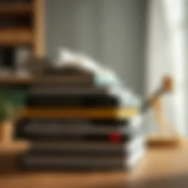 A stack of books and resources about real estate investment strategies