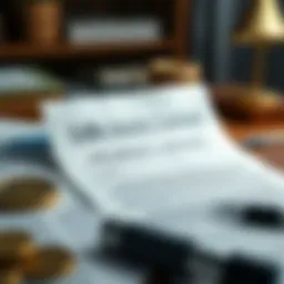 Conceptual illustration of a life annuity contract