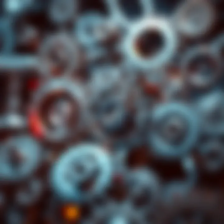 Interconnectedness of Corporate Culture An abstract representation of corporate culture through interconnected gears