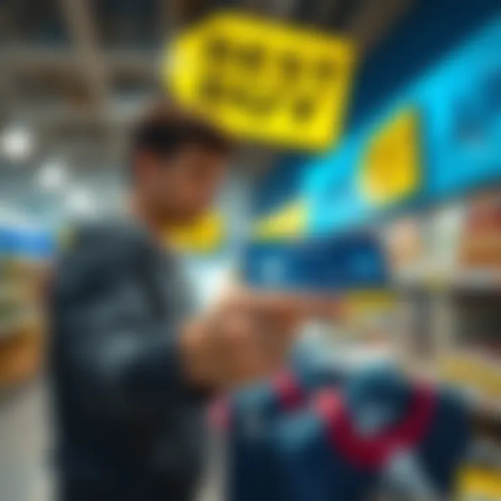 Shopping at Best Buy store