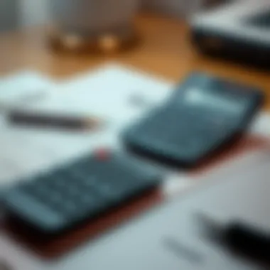 Assessing Financial Responsibilities Financial documents and calculator on a desk
