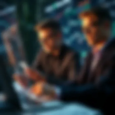 Investors and SpaceX Data Analysis Investors analyzing data related to SpaceX