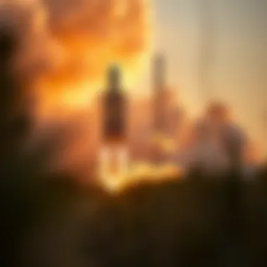 Rocket Launch and Growth Potential Rocket launch symbolizing SpaceX's growth potential