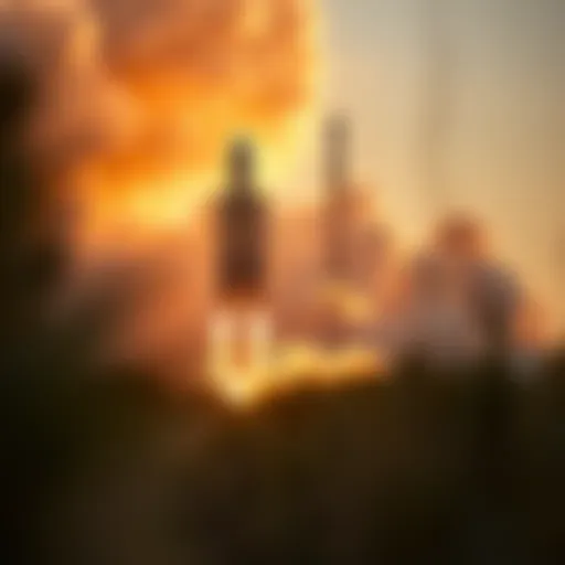 Rocket Launch and Growth Potential Rocket launch symbolizing SpaceX's growth potential